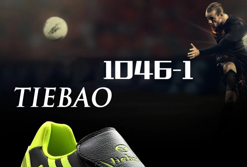 TIEBAO, профессиональные футбольные бутсы для мальчиков и девочек, черные футбольные кроссовки для игры, кроссовки для детей, подростков