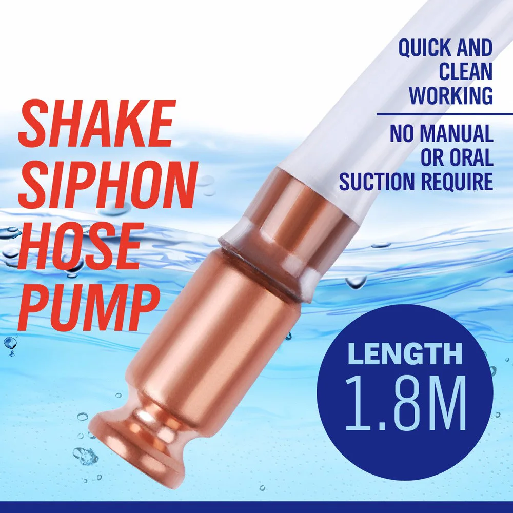 XKAI всасывающая труба сифон трубка шланг утечки масла ручной перекачки топлива 180