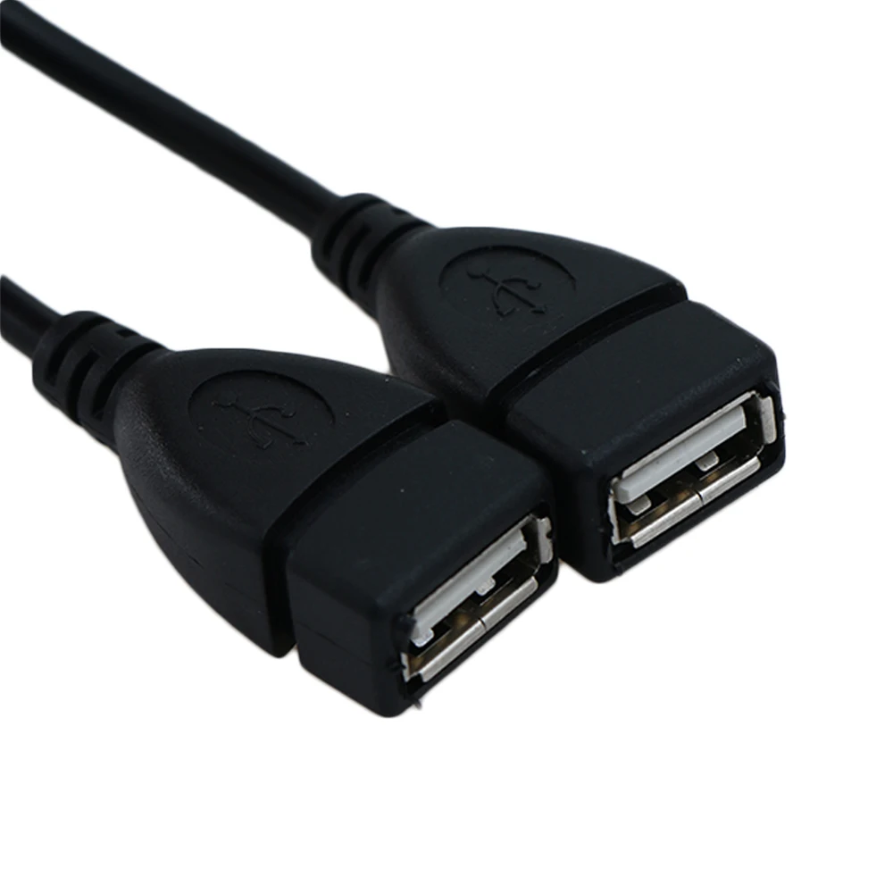 USB 2,0 A Мужской 2 двойной женский Джек Y разветвитель концентратор мощность кабель для передачи данных адаптер разъем для ноутбука ПК смартфон