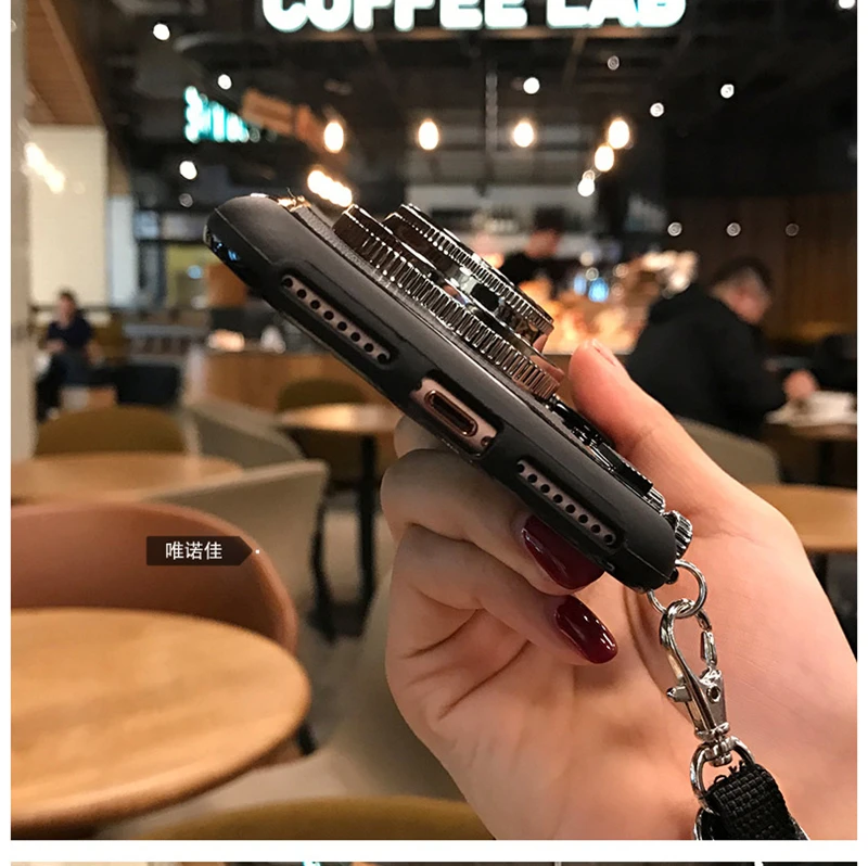 3D забавные Ретро Чехлы для iphone 7 6 6S Plus 5 5S 8 plus чехол 10 X задняя крышка coqeu с ремешком |