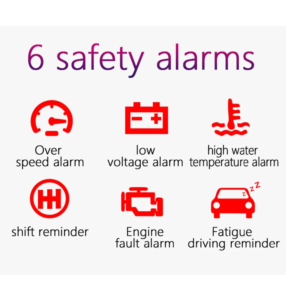 Автомобильный HUD Дисплей превышение скорости Предупреждение Системы проектор