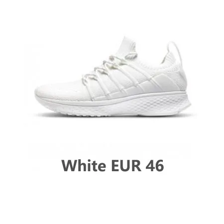 White EUR46 Оригинальные кроссовки Xiaomi Mijia, 2 спортивные дышащие кроссовки для бега, эластичные трикотажные вамп для мужчин, для улицы - Цвет: White EUR46