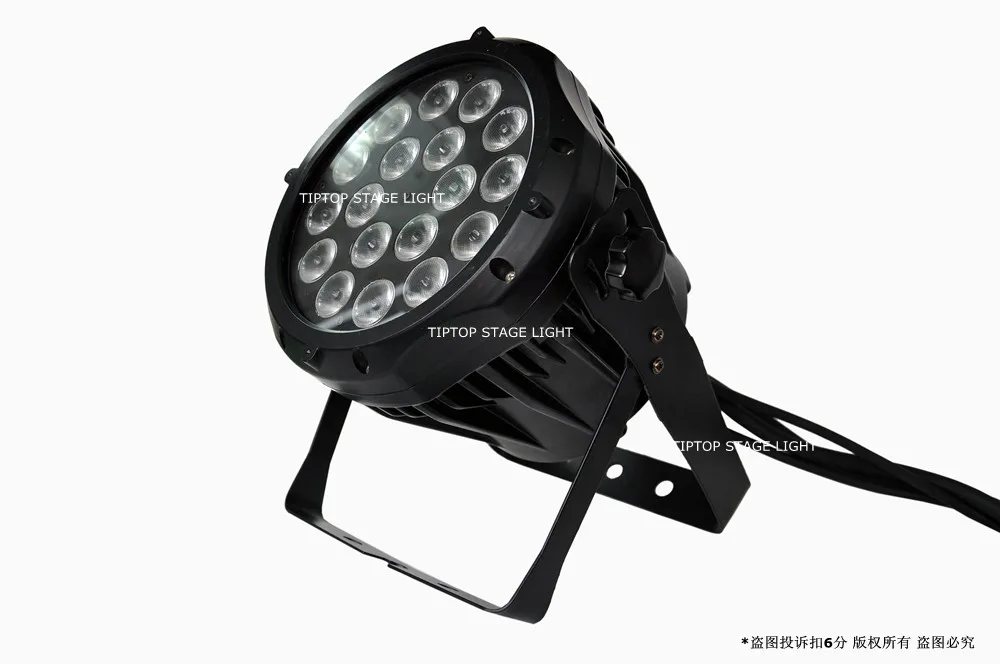 Ультра Яркость 8 шт./лот 18x10 W 4in1 сценический пар-прожектор света Водонепроницаемый, зелёный, синий, DMX512 светодиодный параболический алюминизированный отражатель 90 V-240 V Par горшок
