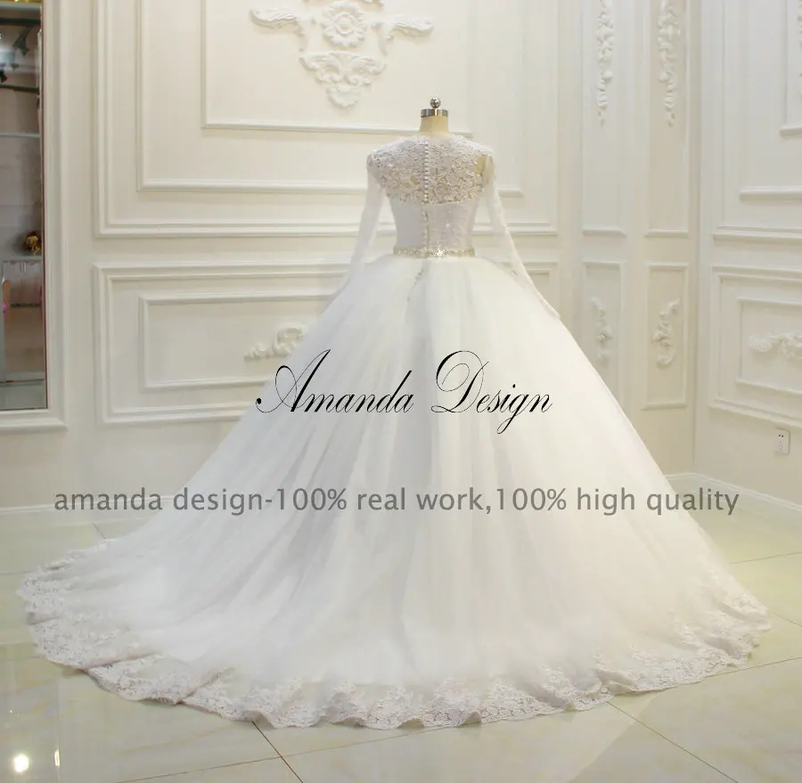 Женское бальное платье кружевные свадебные платья Amanda Novias Real|amanda novias|wedding dress amanda