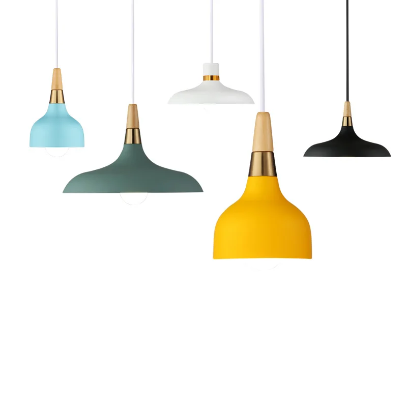 

European restaurant chandelier modern minimalist macarons small bar table lamp creative personality three bedroom lamp Nordic