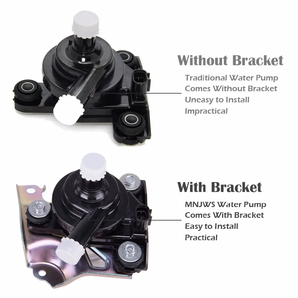 For Toyota Prius Black HV Electric Pumps Inverter Belt Drive Water Pump 04000-32528/G9020-47031 Cooling System With Bracket | Автомобили и