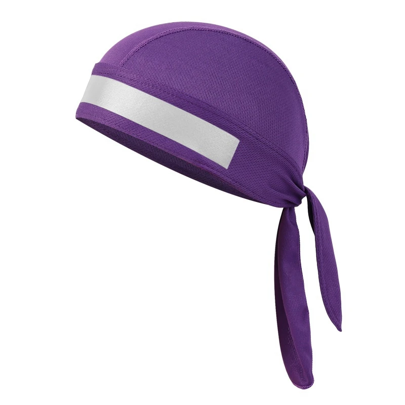Quick Drying Cycling Cap Head Scarf Summer Men Running Riding Bandana Headscarf Pirate Hat Hood Reflective design Headband | Спорт и