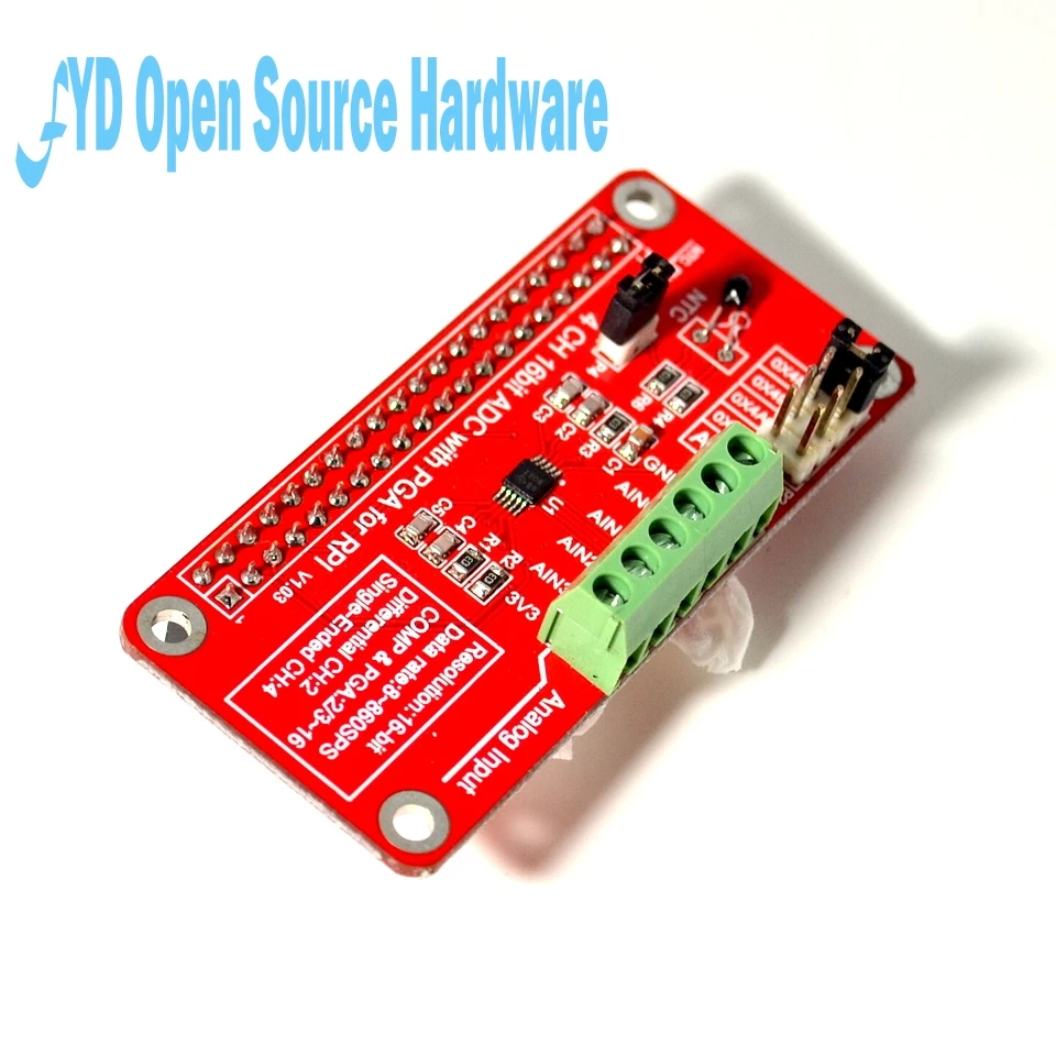 1 шт. 3,3 В ADS1115 ADC модуль для Raspberry Pi 3/2/B+/iec RPI ADS1115 ADC аналого-цифровой преобразователь