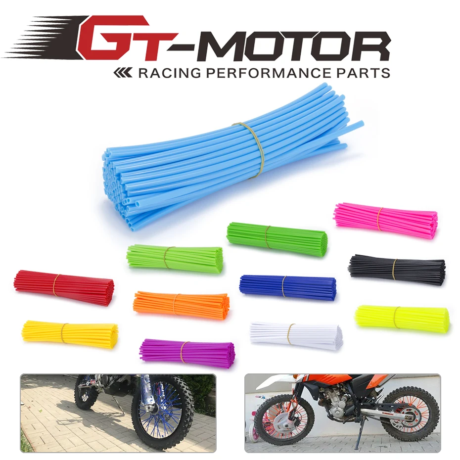 GT мотор 72 шт Мотоцикл Байк эндуро внедорожные обода накладки для спиц колеса honda