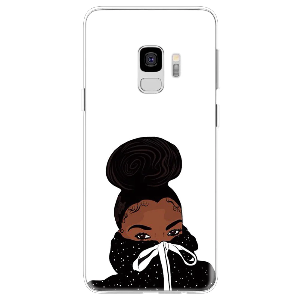 0hluyan Афро девушки черный женский художественный чехол для samsung Galaxy A50 A40 A30 A60 A70 A20 A20e A10 A7 A9 чехол для samsung A40 Coque - Цвет: 0hluyan
