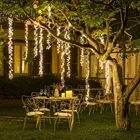 Соединяемая светодиодная гирлянда 4 м x 1,5 м, сказосветильник рлянда, Рождественская гирлянда, уличная гирлянда для сада вечерние ринки, свадьбы