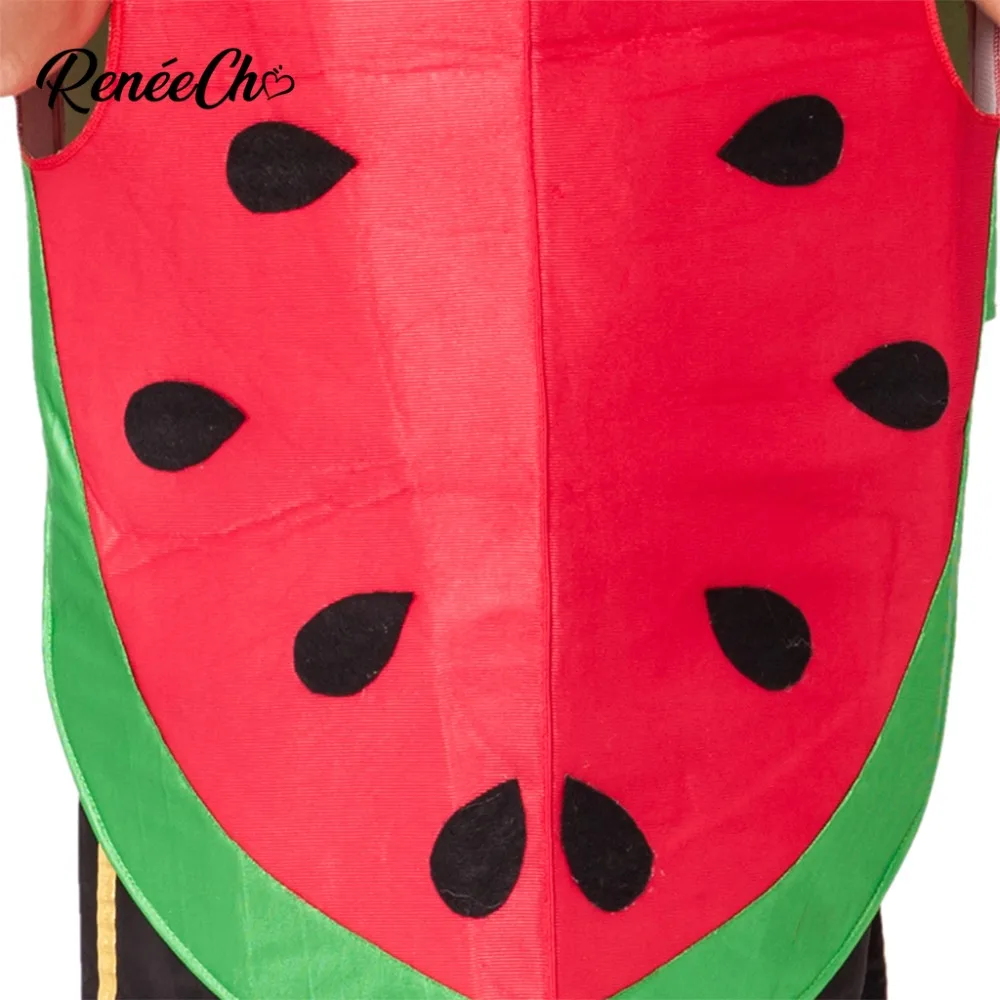 Reneecho 2018 Halloween Costume For Men Adult Watermelon Christmas Party Fruit Cosplay Women Carnival Outfits |