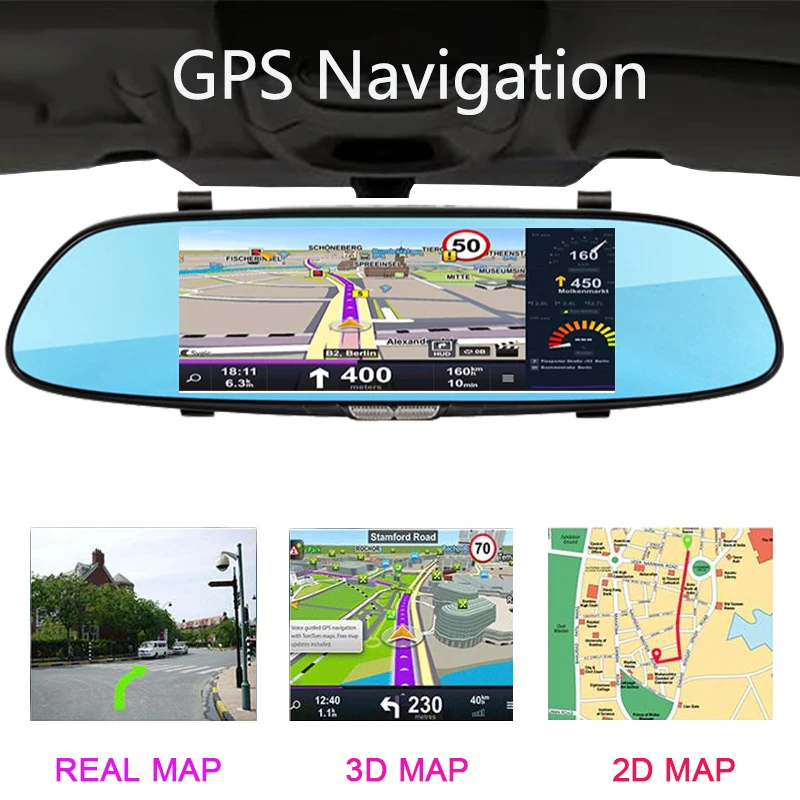 Jiluxing D02S 3G видеорегистратор 1080P GPS навигация автомобильная камера зеркало заднего