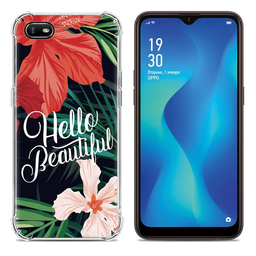 18 Стильный чехол для телефона с рисунком для OPPO A1K, 6,1 дюймов, цветной рисунок, ТПУ, силиконовая задняя крышка, милый мультяшный дизайн, мягкий чехол - Цвет: 18