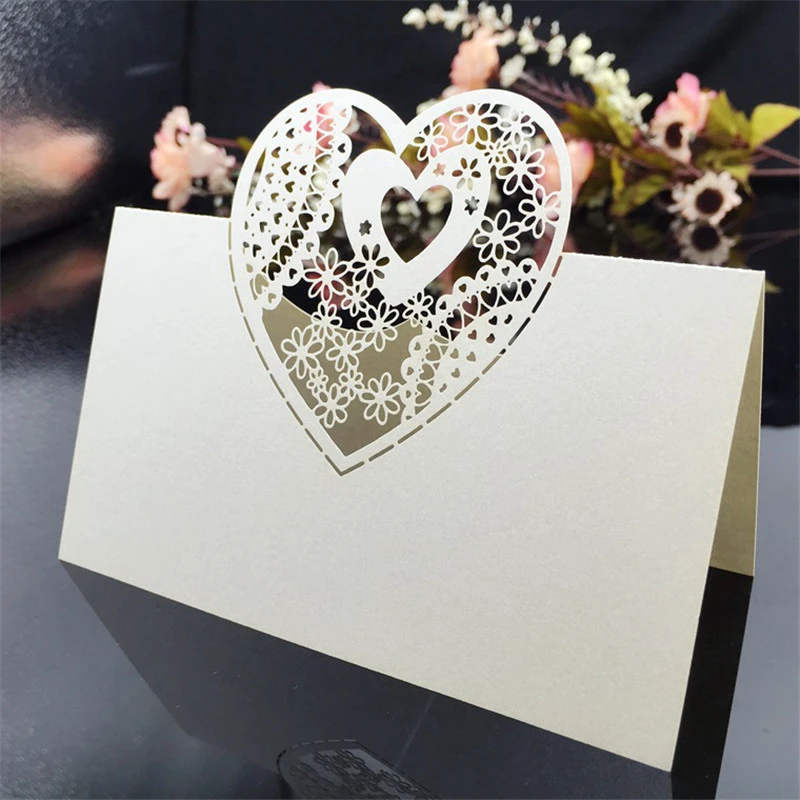 50 шт. лазерная резка название стола место карта свадебное торжество день