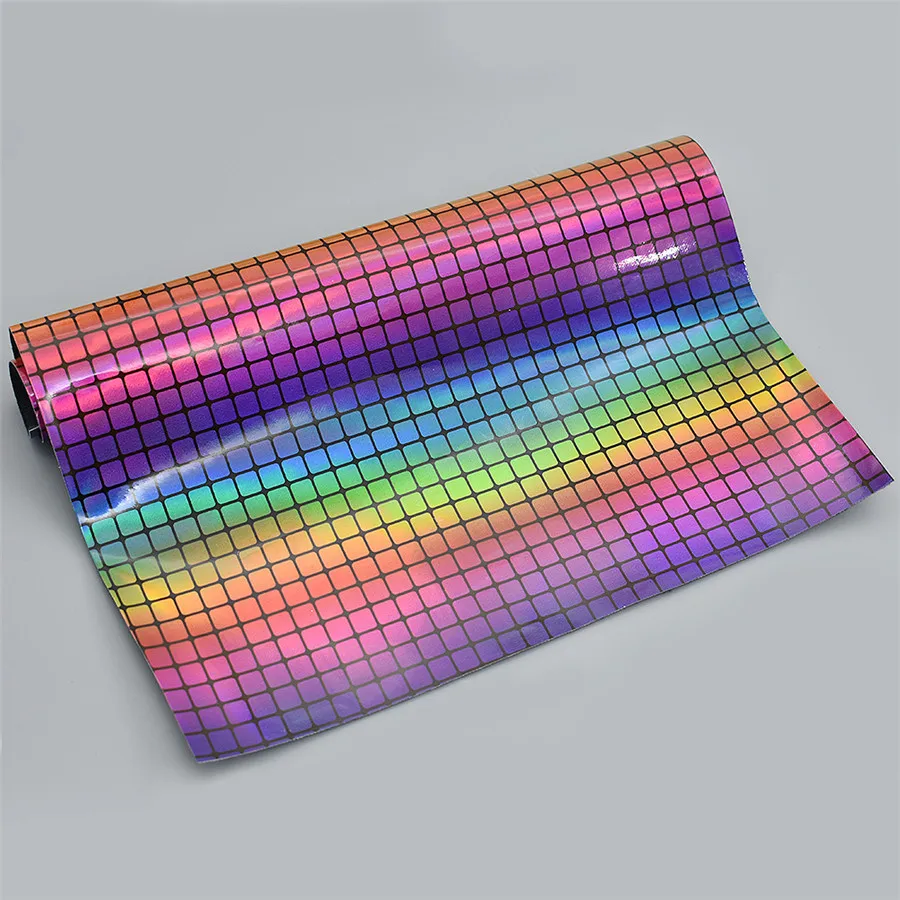 A4 Цвет Радуги Узор в горошек печатная кожаная ткань синтетическая кожа блестящая