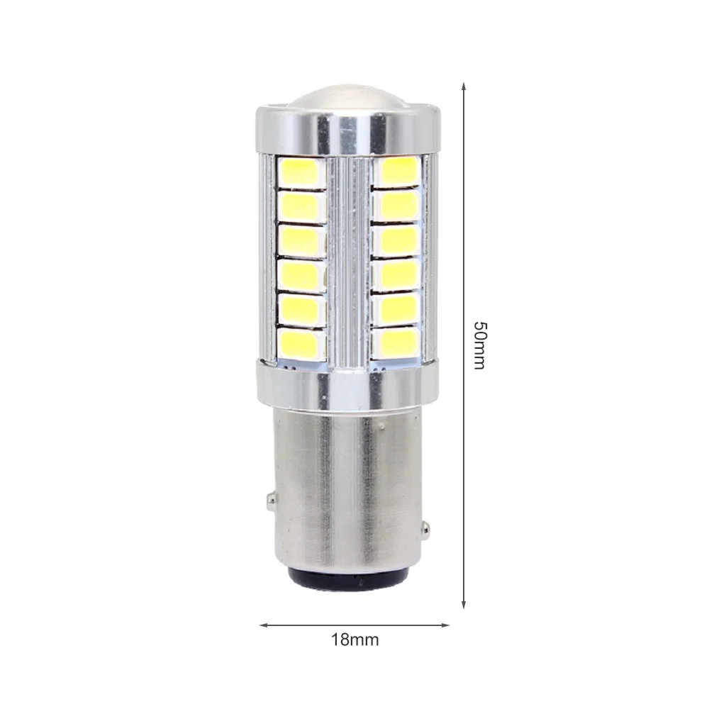 ANBLUB 1 шт. H4 H7 H11 9005 9006 1156 1157 7443 5630 SMD 33 светодиода автомобиля Автомобильная Противо-Туманная светильник задние лампы сигнальные лампы с объективом, работающего на постоянном токе 12 В