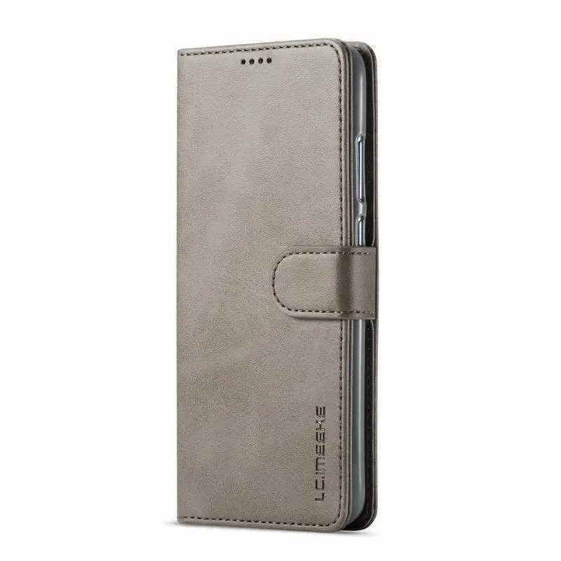 Чехол-Кошелек для huawei P, умный чехол, откидной кожаный роскошный чехол для huawei Honor 9 Lite, чехол для телефона для huawei P Smart, чехол - Цвет: Gray