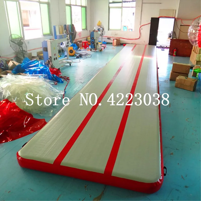 Продажа 6 м 7 м 8 м надувная аэродинамическая гимнастика, сушильный пол, коврик для дома, йоги, спортзала, тхэквондо, Чирлидинг, пляж с воздушным насосо...