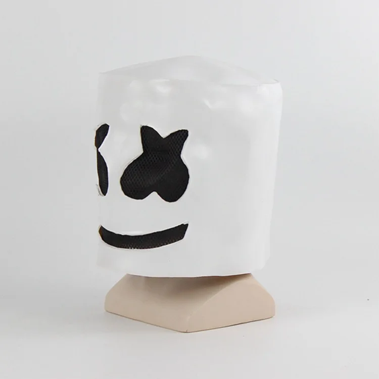 Электрические сланцы marshmallow DJ головные уборы marshmello Хэллоуин косплей хлопок конфеты маска живой Забавный Выпускной реквизит