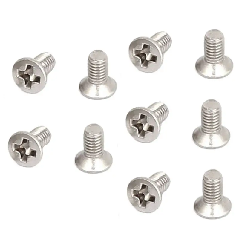 M3 x 6 mm Slotted Phillips Countersunk Screw Machine Screws 50 Pcs | Обустройство дома