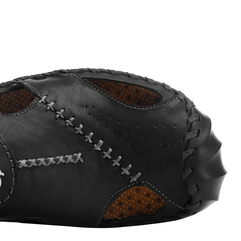 Летние кожаные кроссовки для мужчин уличные спортивные сандалии Пляжные