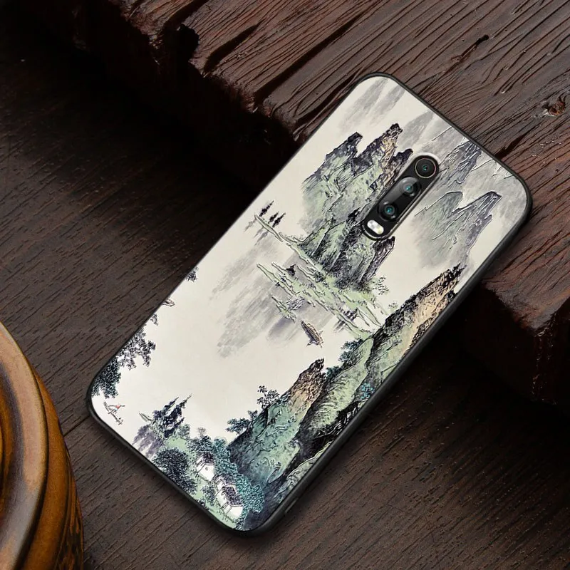 Рельефный Винтажный чехол в китайском и японском стиле для Xiaomi Redmi K20 PRO 9T телефона