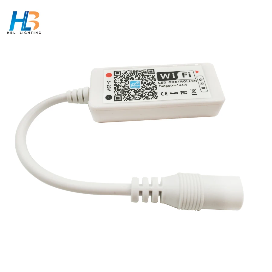 HBL DC 12 V rgb-контроллер с Wi-Fi для 5050 светодиодной ленты Светодиодная лента приложение для смартфона управление для Светодиодный Светодиодная лента 2835 полосы