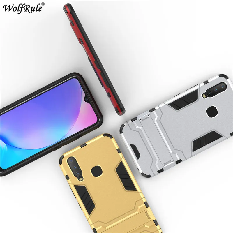 ДЛЯ ViVo Y17 чехол Y3 X27 V15 Бампер ТПУ и ПК держатель защитный жесткий для Pro Чехол