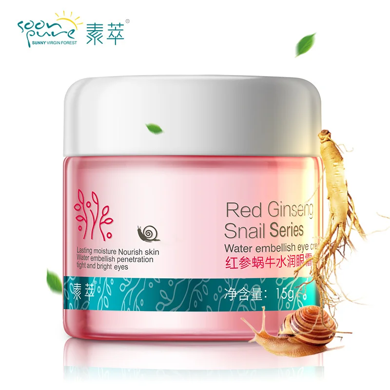 SOONPURE Увлажняющий крем для лица с красным женьшенем и улиткой(улучшенный)+ Крем для области вокруг глас с красным женьшенем и улиткой(улучшенный
