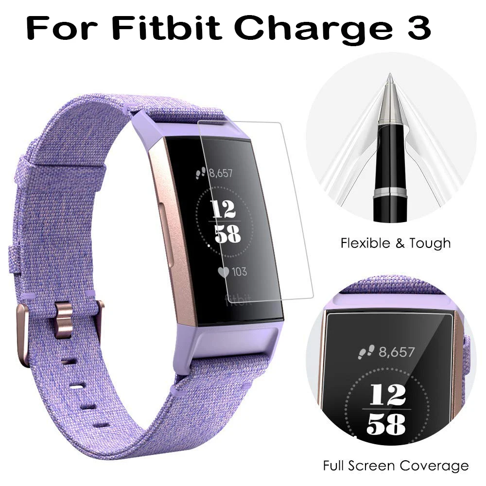 HD защитная пленка для Fitbit Charge 3 Charge3 Анти-Царапины ТПУ защитные пленки для Fitbit Charge 3