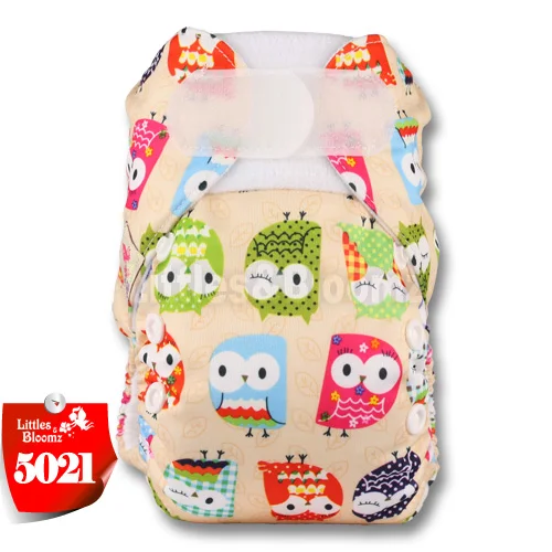 [Littles&Bloomz] многоразовые Многоразовые моющиеся тканевые подгузники для новорожденных одного размера, подгузники из натуральной ткани - Цвет: 5021