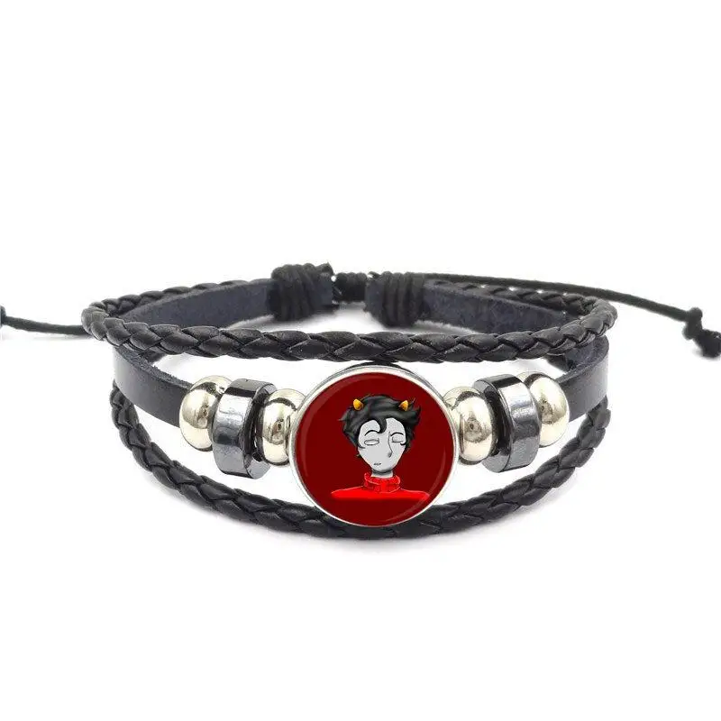 EJ Glaze Homestuck Karkat вантаз для свадьбы новое поступление черный кожаный браслет
