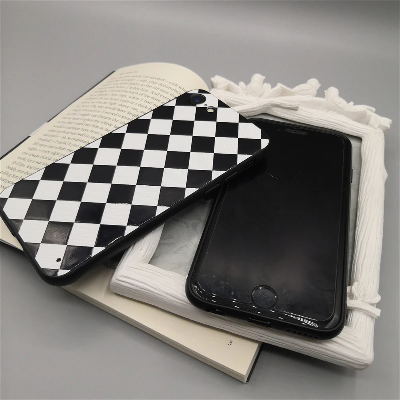 Simple black and white shell original lanyard invisible ring bracket For Samsung galaxy A5 6 7 8 Plus 9 2018 all inclusive |