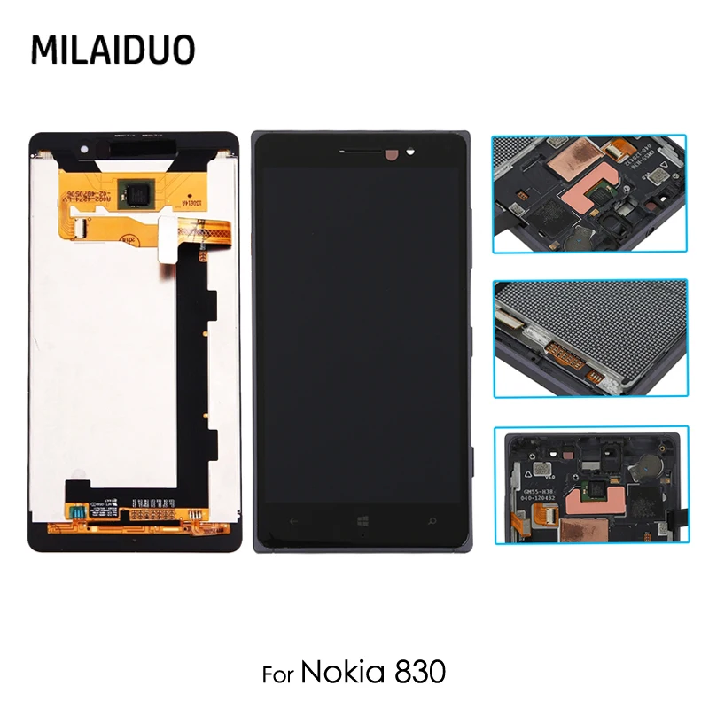 ЖК дисплей для Nokia 830 RM 984 5 0 ''сенсорный экран дигитайзер сенсор стекло черный с