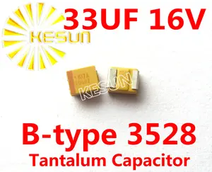 33UF 16V B type 1210 3528 336C SMD Tantalum Capacitor Connector TAJB336K016RNJ x500PCS