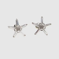 m25 amorita boutique mini silver floral earrings