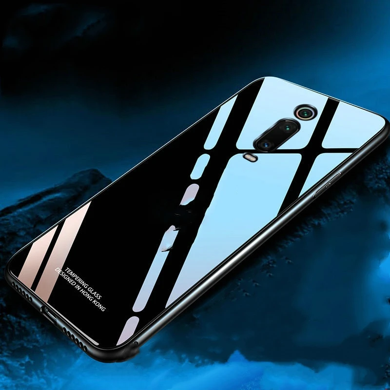 For Xiaomi Mi 9T Case Tempered Glass Hard Back Cover 9 Lite MI SE K20 Pro Shockproof Coques Fundas | Мобильные телефоны и