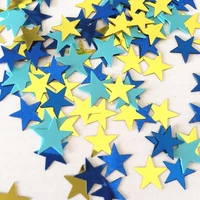 boy prince little star blue and gold first 1st birthday party table decoration stars confetti pvc metallic 600 ct