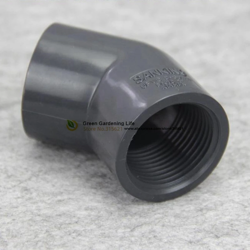 Женский односторонний адаптер с внутренней резьбой и углом поворота 45 градусов