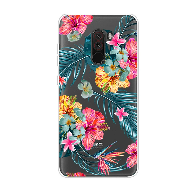 Чехол для Xiaomi mi 5x6x8 A1 A2 Lite F1 цветка TPU чехол телефона 5x 6x 8 Pocophone аксессуары |