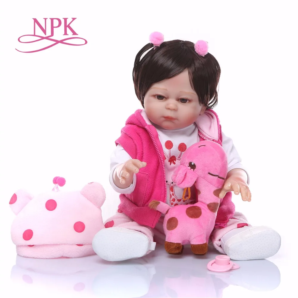 19 дюймов силиконовая кукла bebes Reborn Baby Touch настоящая Мода Детские подарки на день