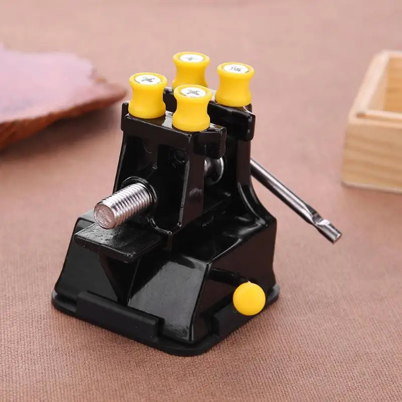 Мини Алюминий сплав DIY Металлические Таблица тисках всасывания зажим вице для
