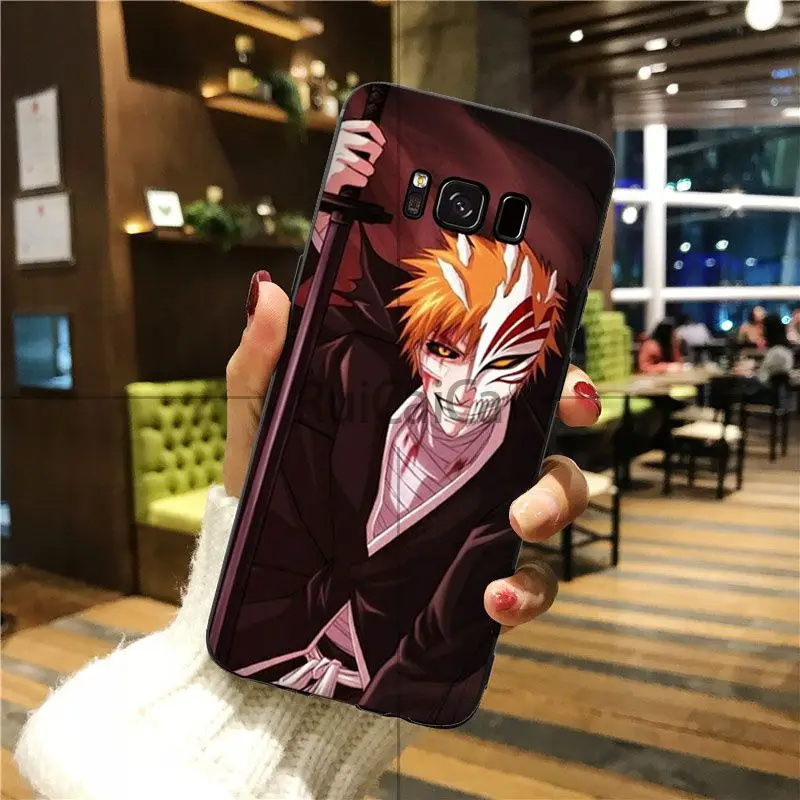 Ruicaica bleach ichigo пустотелая маска цветной чехол для телефона GALAXY s7 edge s8 plus s9 s5 s6