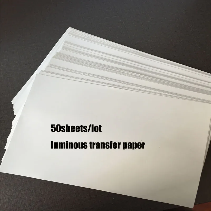 Светящаяся копировальная бумага формата А4 50 шт. для термопечати струйной печати
