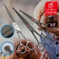 fenice stainless steel 4 5 7 0 inch pet dog grooming tools cutting small fenice scissors with safety round tips top shears