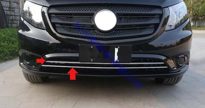Автомобильные аксессуары для Mercedes-Benz Vito (W447) 2017 2018 Хромированная передняя решетка