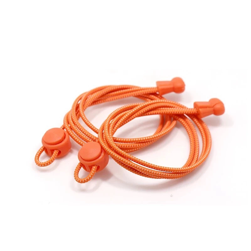 Оранжевый 1 пара ленивых шнурков шнурки для кроссовок эластичные обувные Ботинки со шнурками аксессуары шнурки для бега/триатлона - Цвет: Оранжевый