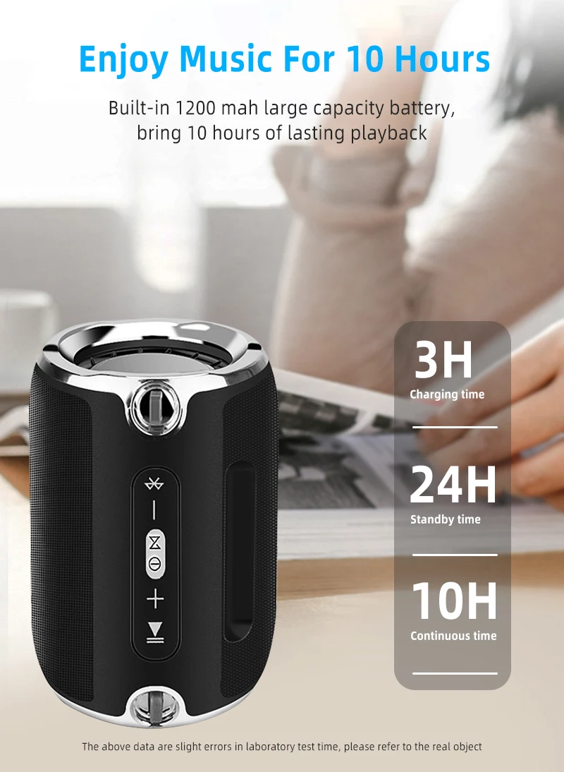 NBY Bluetooth беспроводной стерео динамик Колонка HIFI портативный бумбокс сабвуфер динамик s поддержка FM радио TF AUX USB для телефонов