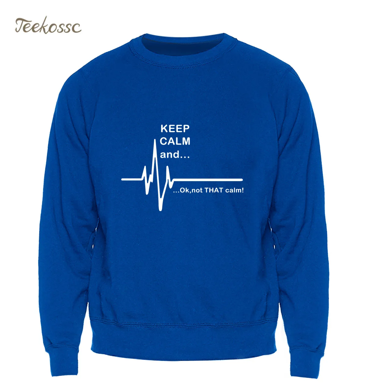 Мужская толстовка с капюшоном Keep Calm and... Not That Флисовая теплая забавным рисунком